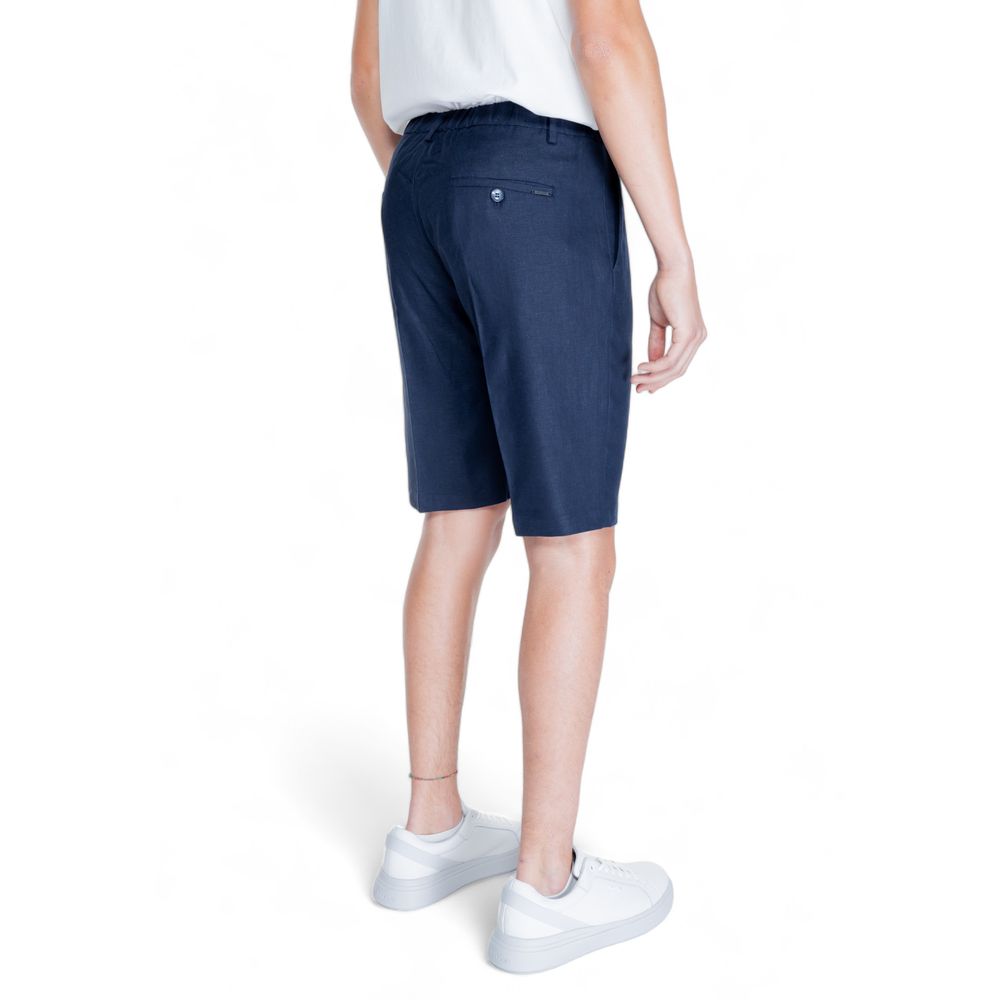 Men's Blue Linen Shorts - Spring/Summer Collection