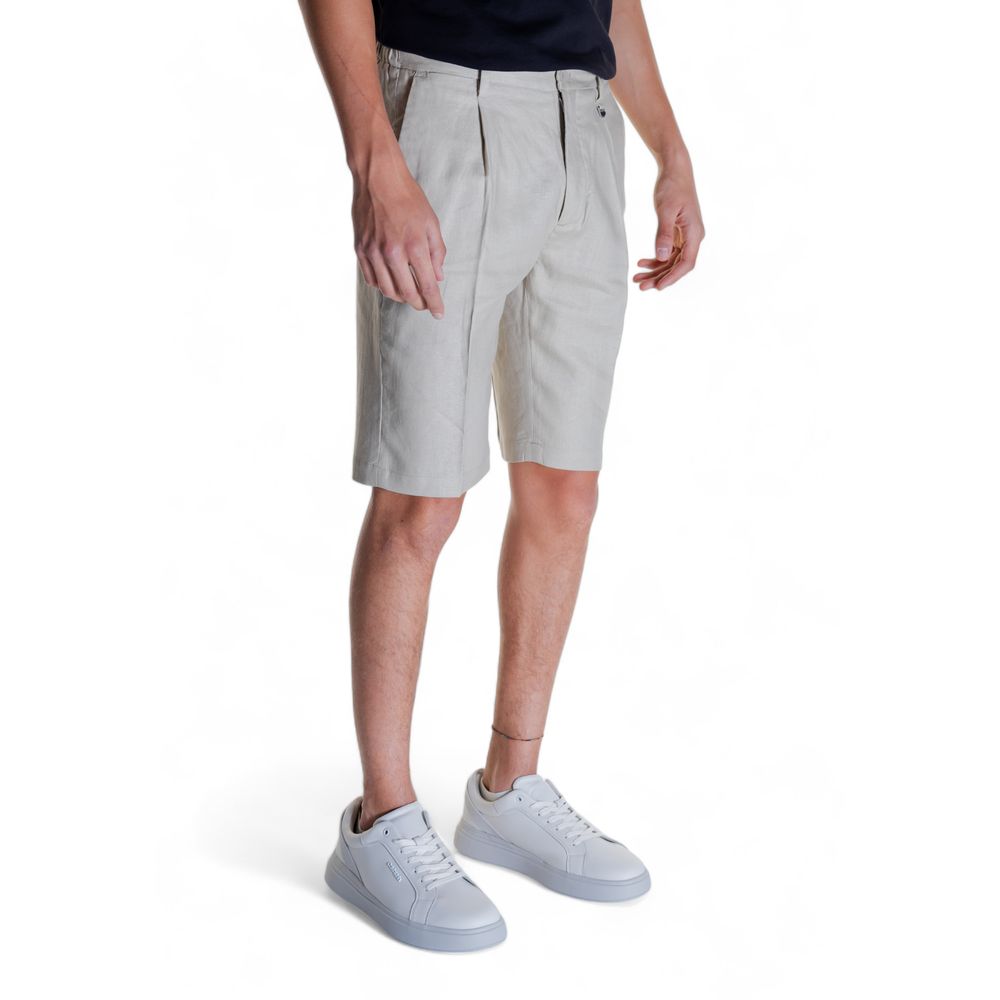 Beige Linen Short for Men - Stylish and Comfortable Bermuda Shorts