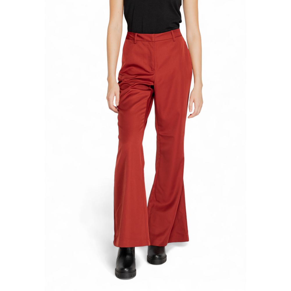 Vero Moda Red Polyester Women's Pants