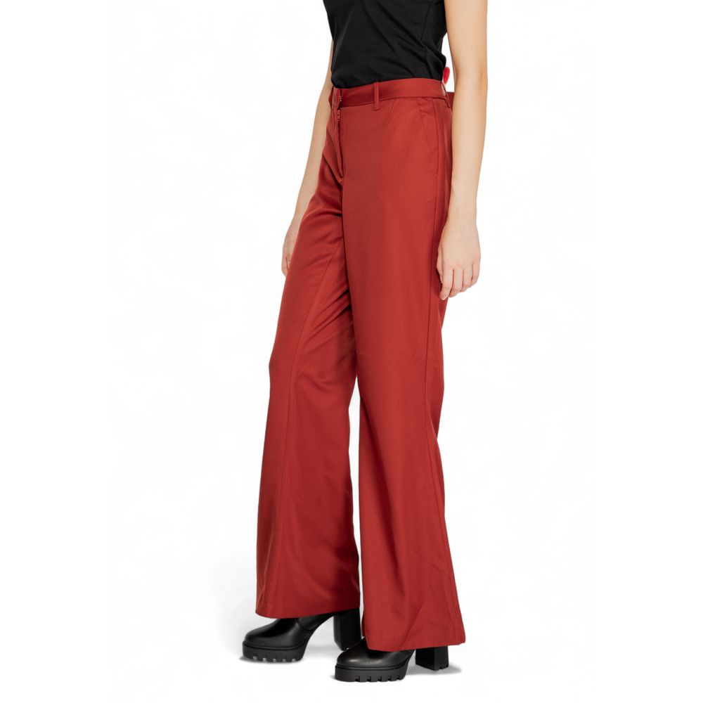Vero Moda Red Polyester Women's Pants
