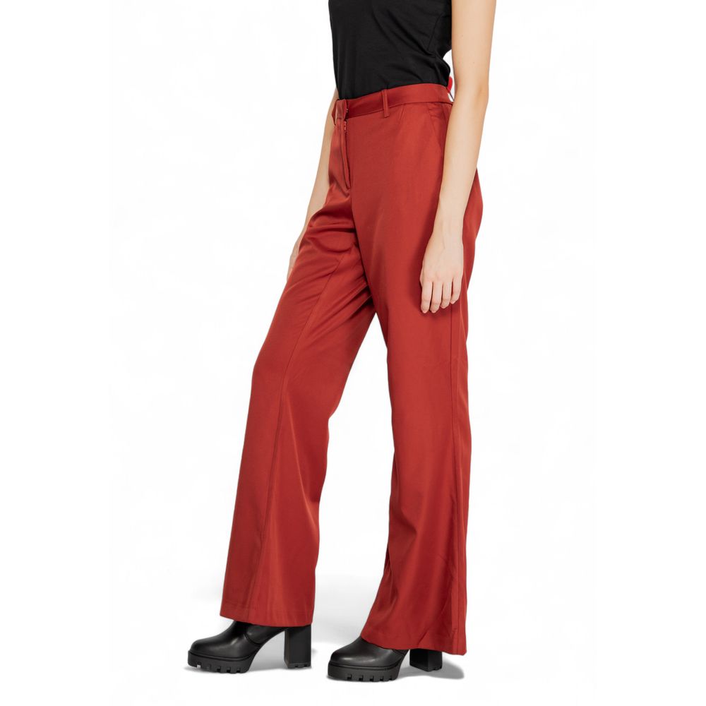Vero Moda Red Polyester Women's Pants