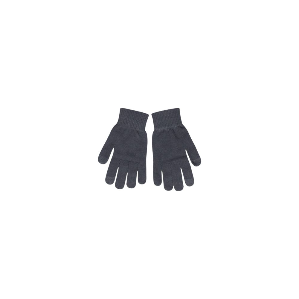 Pieces Gray Recycled Polyester Sequin Gloves for Women