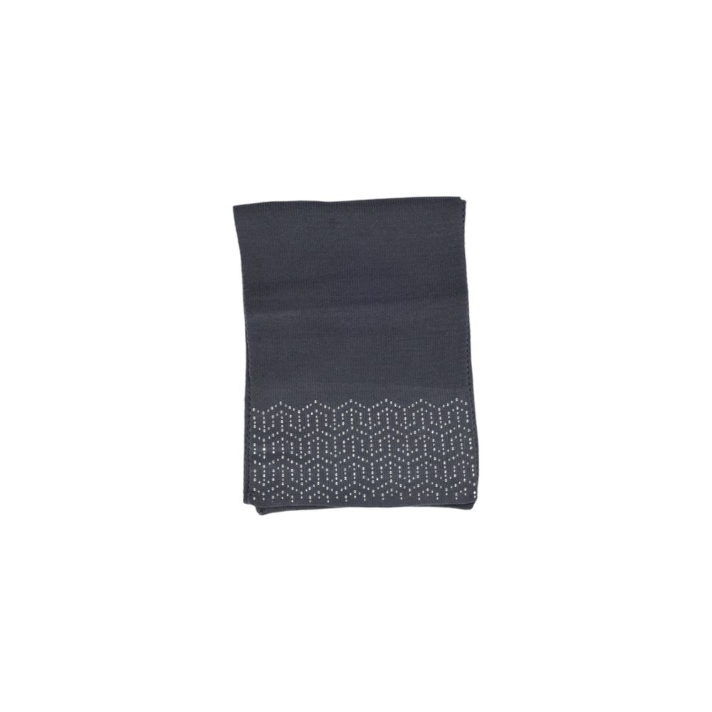 Elegant Gray Polyester Scarf for Women