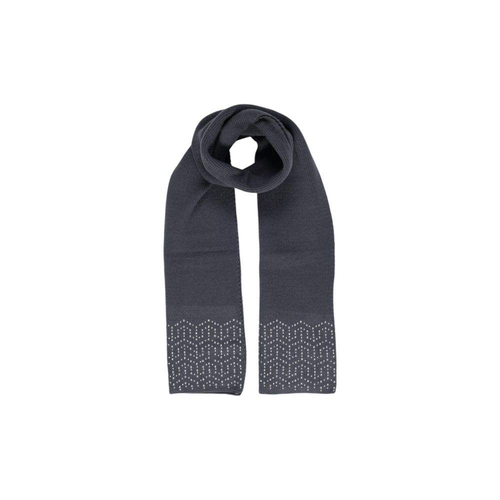 Elegant Gray Polyester Scarf for Women