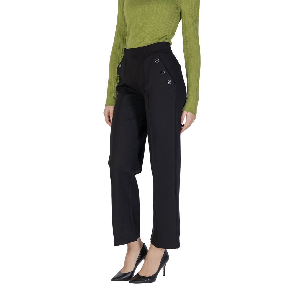 Stylish Black Viscose Jeans for Women