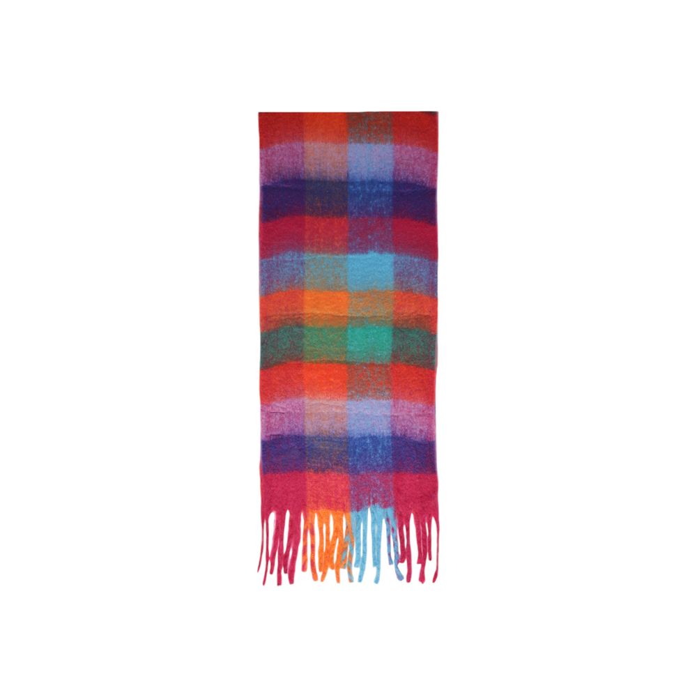Orange Recycled Polyester Scarf - Sustainable Style for Fall/Winter