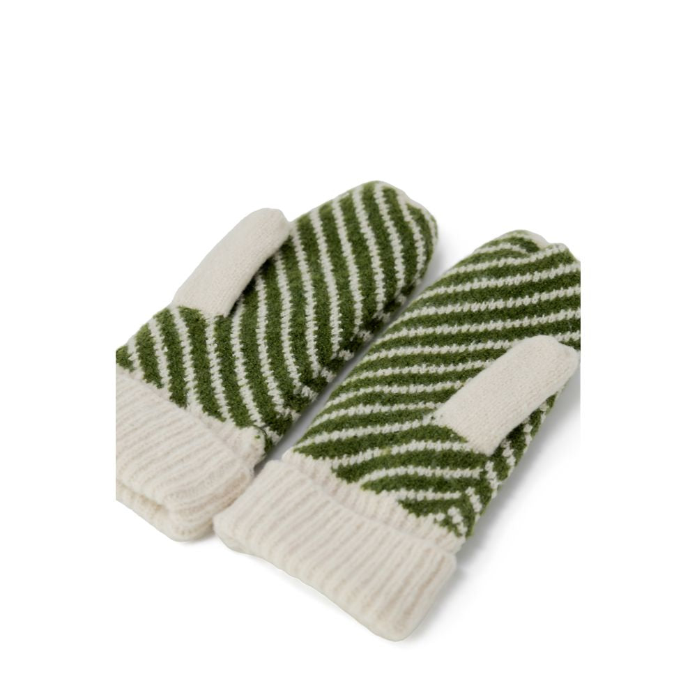 Cream Polyester Women's Gloves - Autumn/Winter Collection