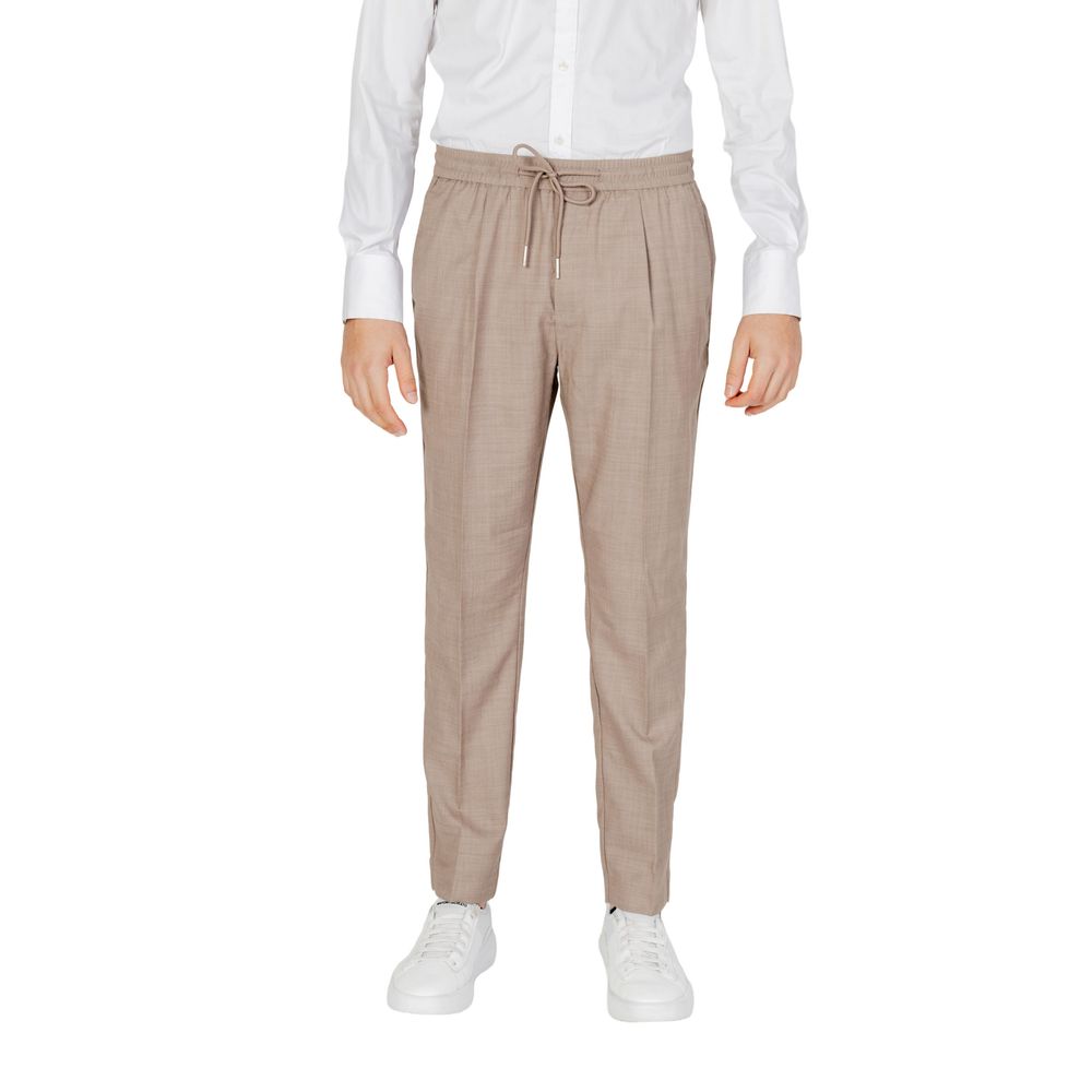 Antony Morato Beige Polyester Pant - Stylish Comfort for Every Occasion