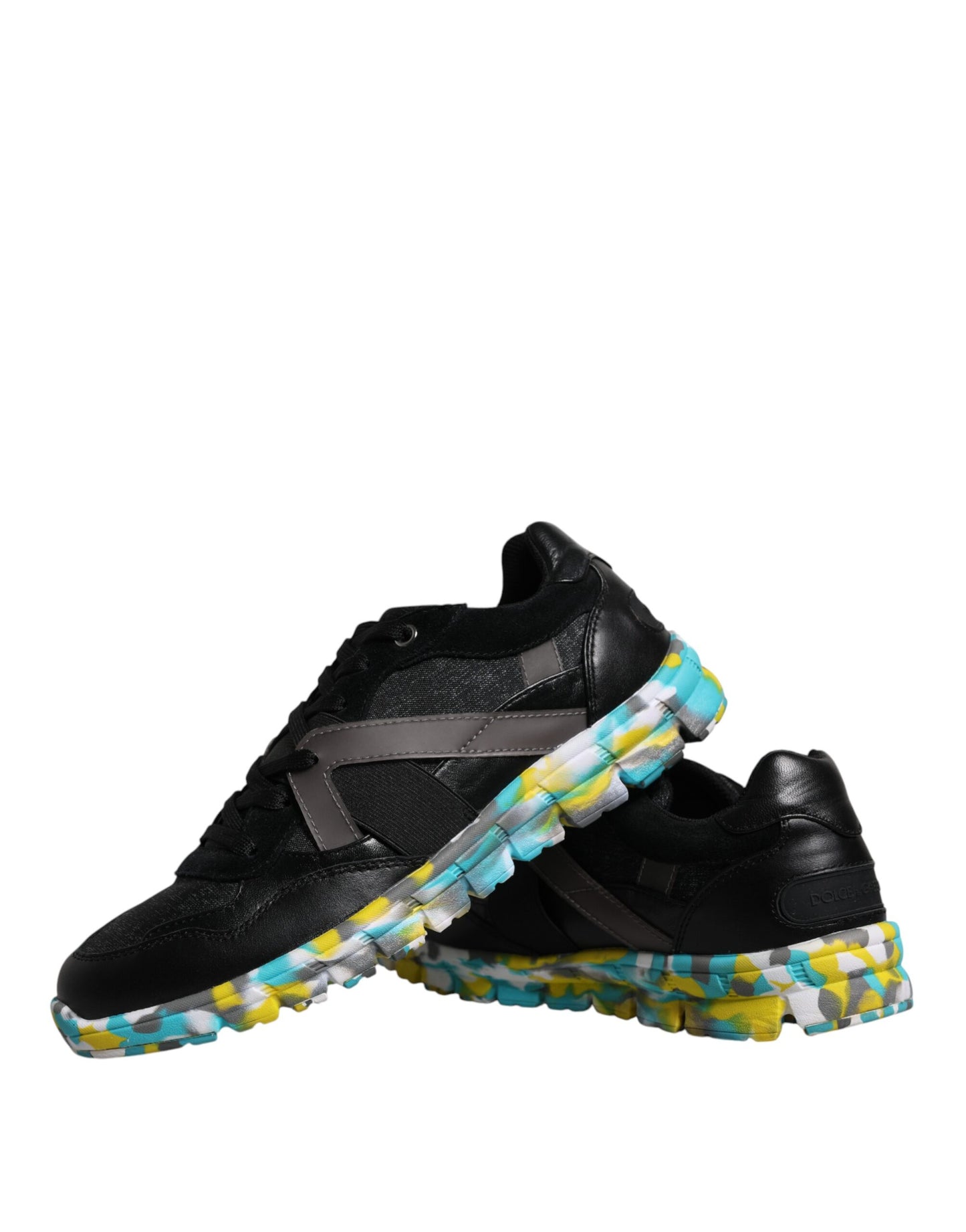 Dolce & Gabbana Men's Black Jamaica Low-Top Sneakers