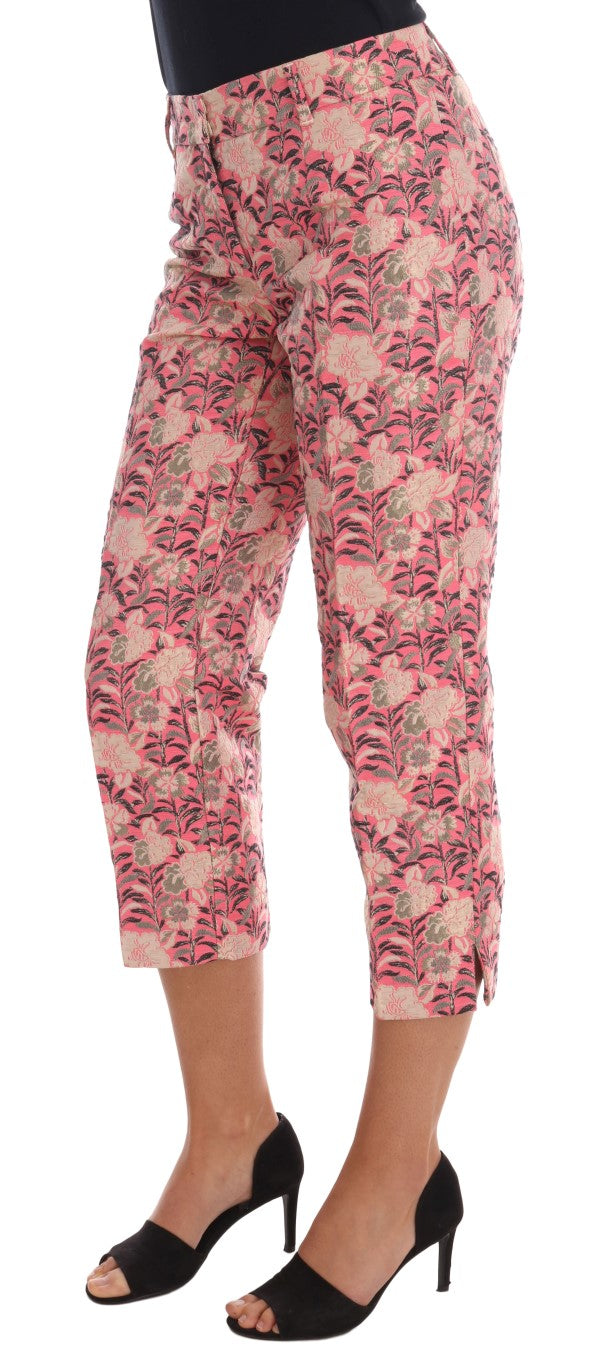 - Elegant Floral Brocade Pants
