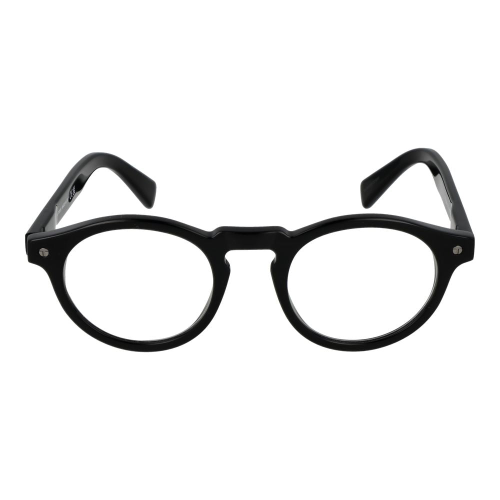 Tod's Black Men's Optical Frames – Round Full-Rim, 49mm