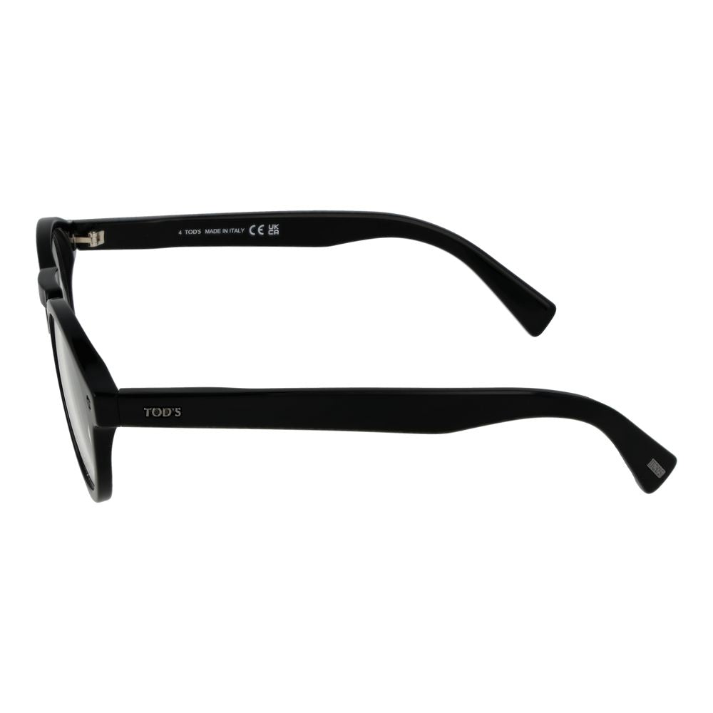 Tod's Black Men's Optical Frames – Round Full-Rim, 49mm