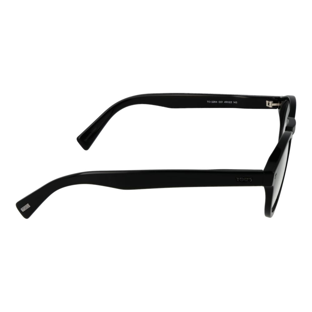 Tod's Black Men's Optical Frames – Round Full-Rim, 49mm