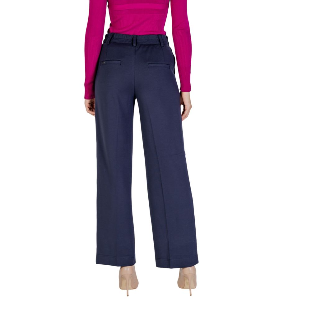Street One Blue Viscose Trousers for Women