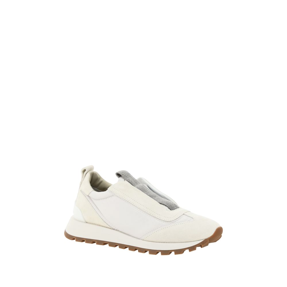 Brunello Cucinelli Embellished Slip-On Sneakers