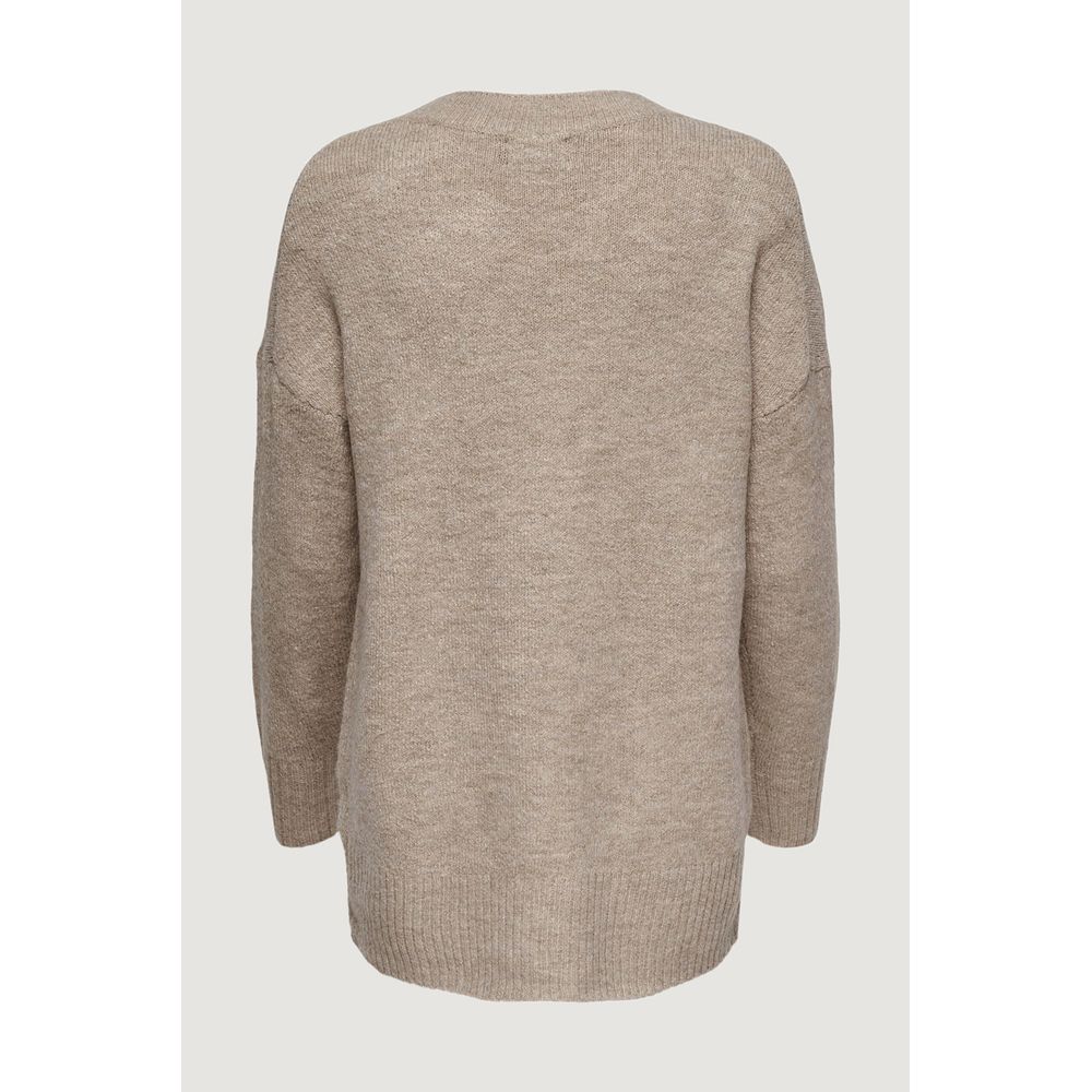 Beige Acrylic Sweater for Women – Autumn/Winter Collection