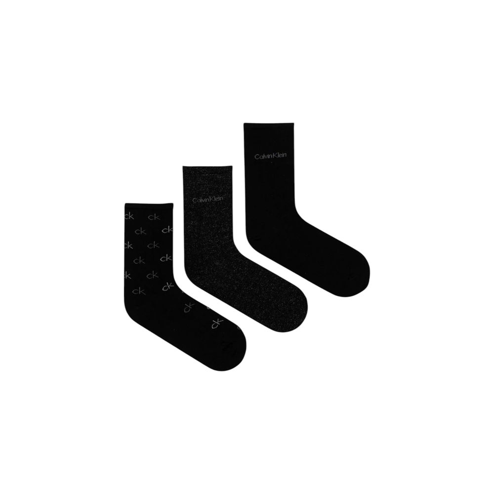 Calvin Klein Black Cotton Tights & Socks