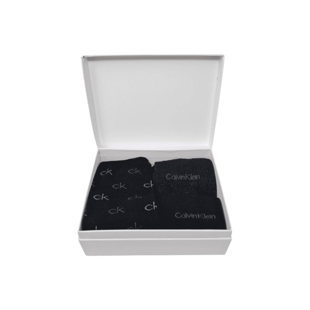 Calvin Klein Black Cotton Tights & Socks