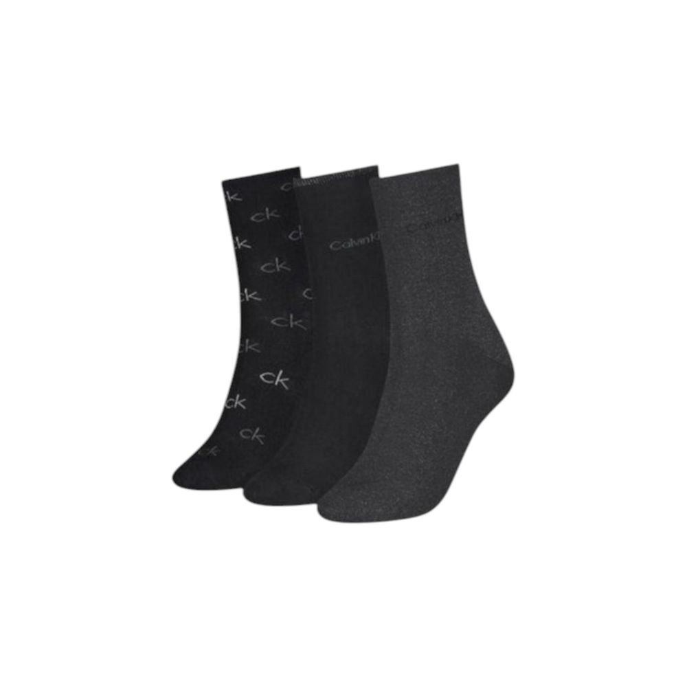 Calvin Klein Black Cotton Tights & Socks