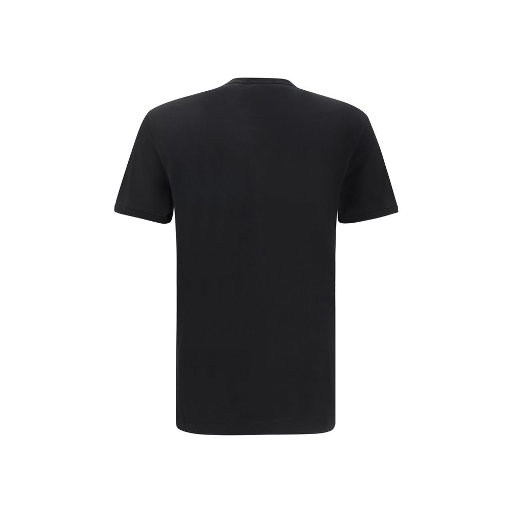 Dolce & Gabbana Cotton T-Shirt with Embroidered Bee and Crown