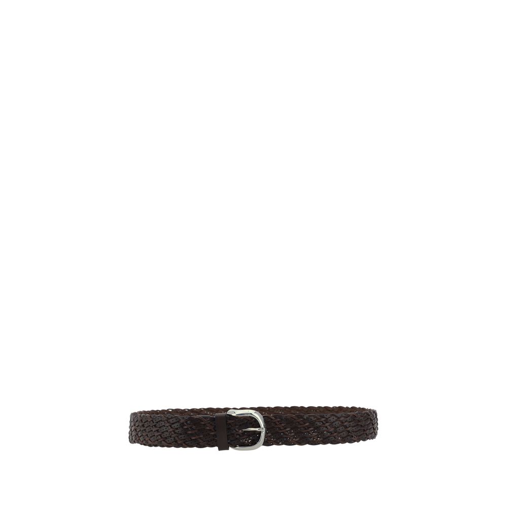 Brunello Cucinelli Braided Calfskin Belt
