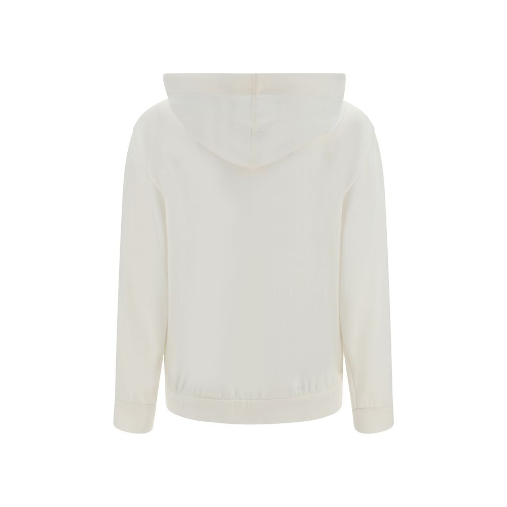 Brunello Cucinelli Cotton Hoodie with Jewel Detail