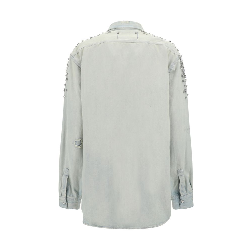 Golden Goose Boyfriend Shirt - Oversize Cotton Style with Beaded Details