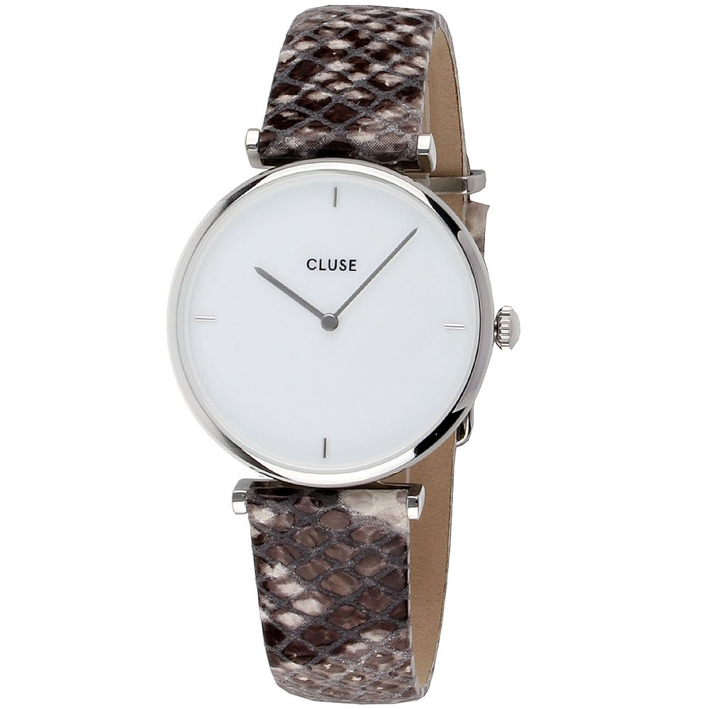 Cluse Women's Beige Leather Watch - Elegant & Timeless