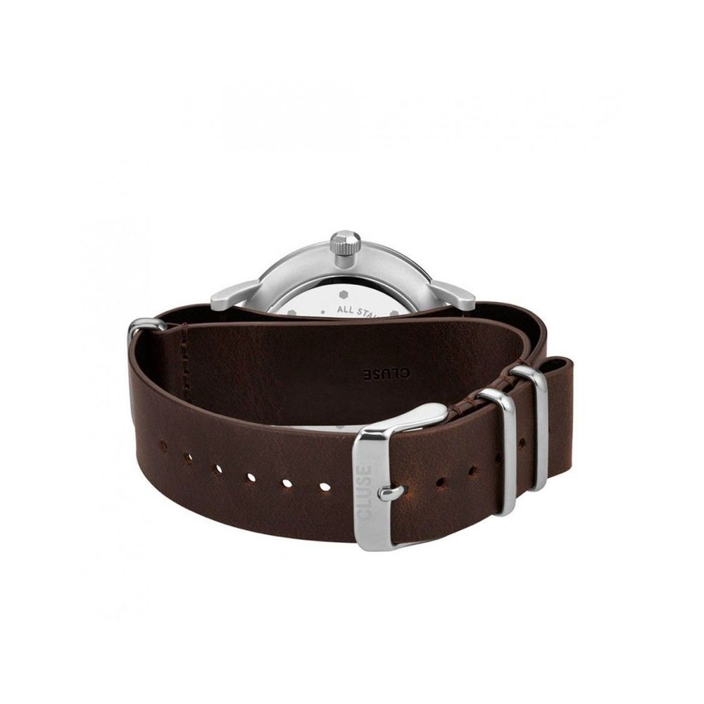 Cluse Women's Brown Leather Watch - Elegant and Versatile Timepiece