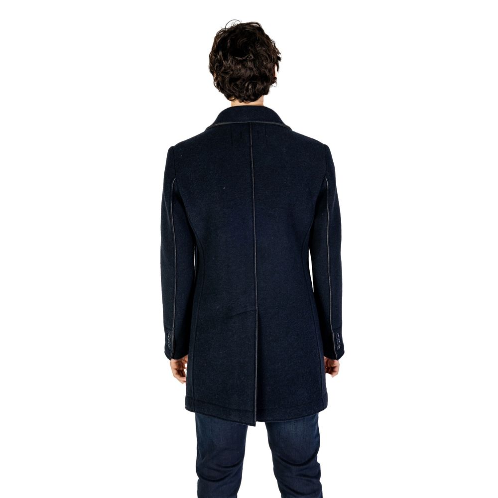 Hydra Clothing - Men's Blue Wool Blend Classic Jacket