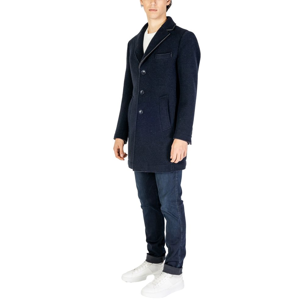 Hydra Clothing - Men's Blue Wool Blend Classic Jacket