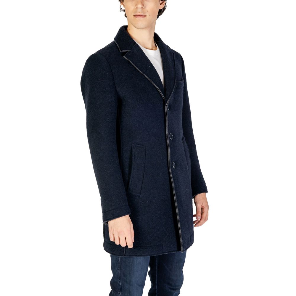 Hydra Clothing - Men's Blue Wool Blend Classic Jacket