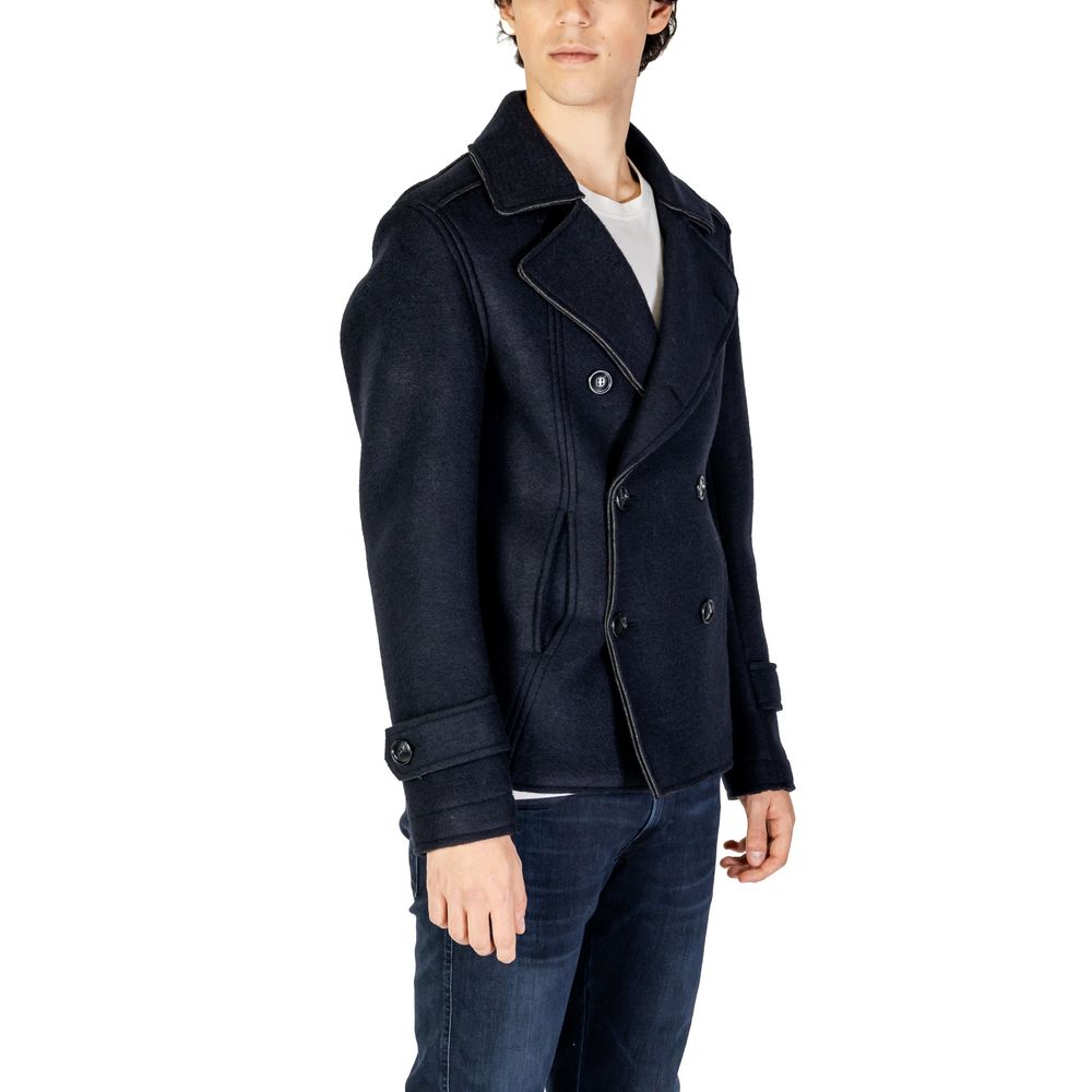 Hydra Clothing - Men's Blue Peacoat Jacket