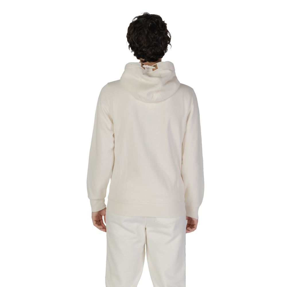 Hydra Clothing - Men's Cream Hooded Zip-Up Sweatshirt