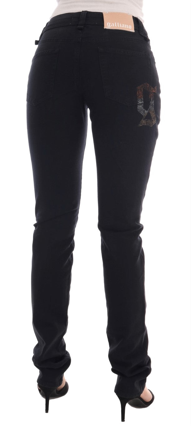 - Chic Black Regular Fit Denim Jeans