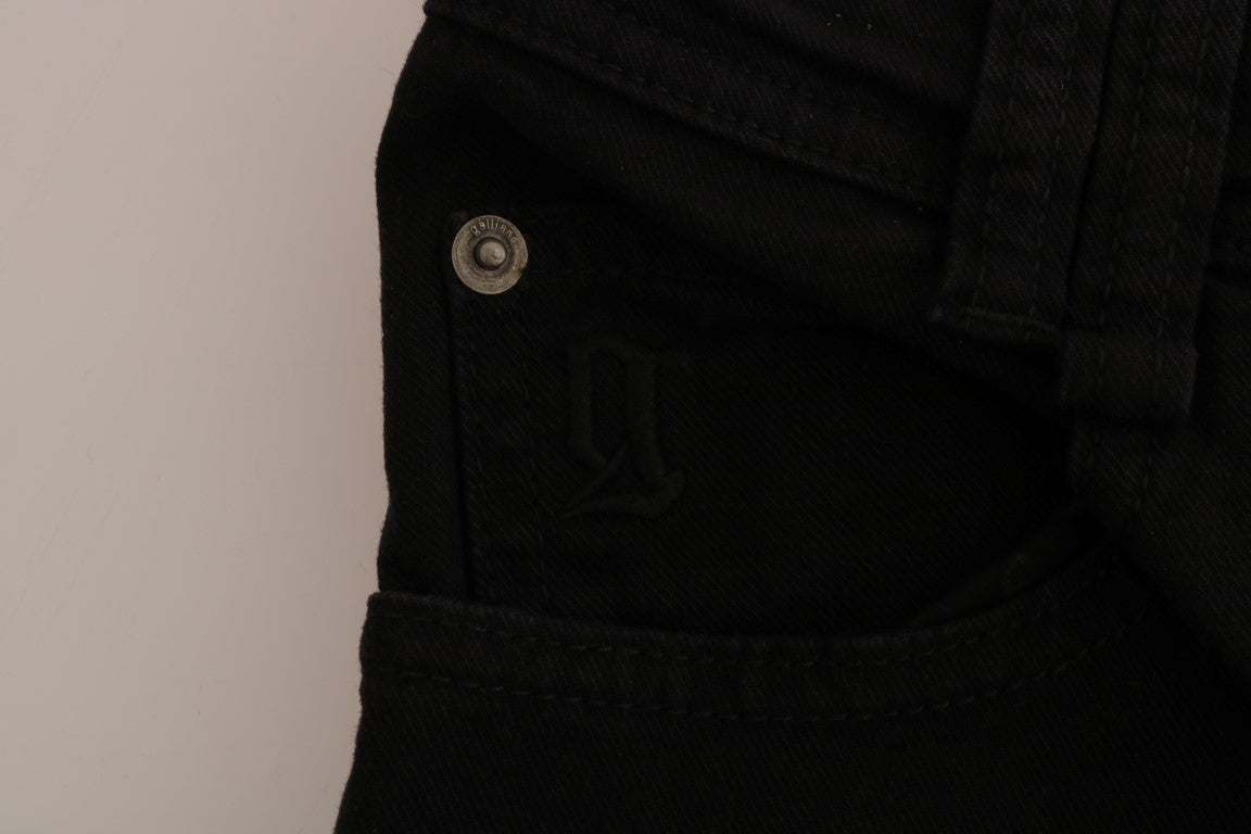 - Chic Black Regular Fit Denim Jeans