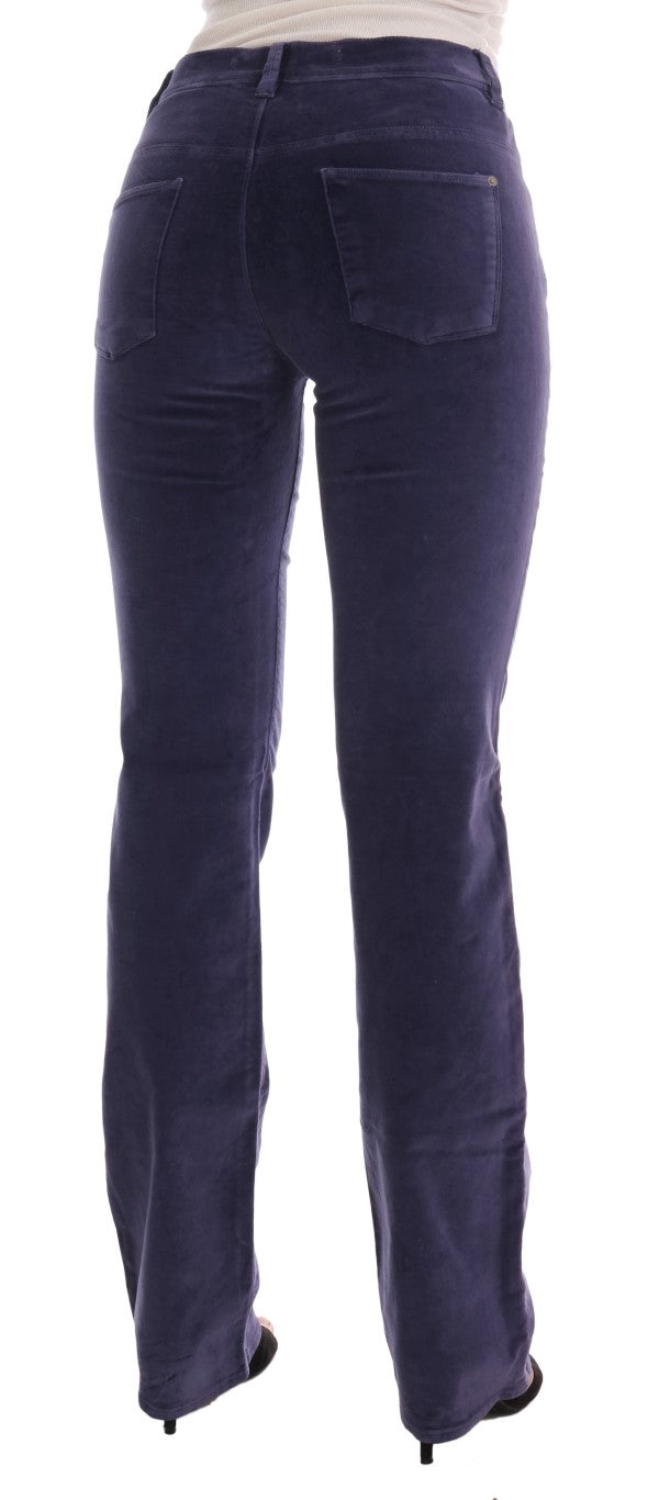 - Chic Purple Corduroy Bootcut Flare Pants