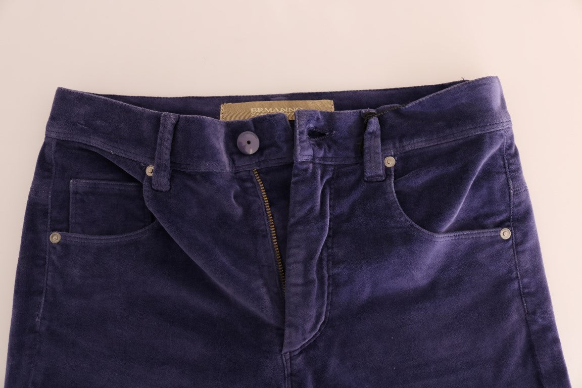 - Chic Purple Corduroy Bootcut Flare Pants
