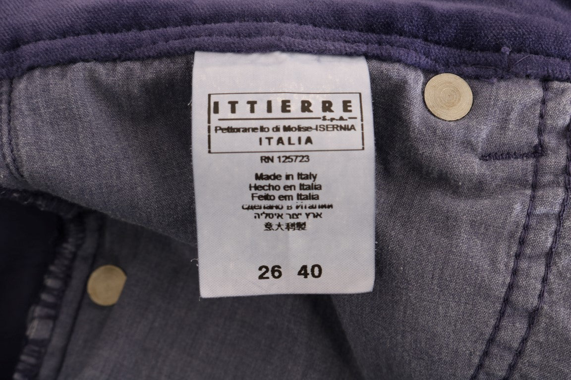 - Chic Purple Corduroy Bootcut Flare Pants