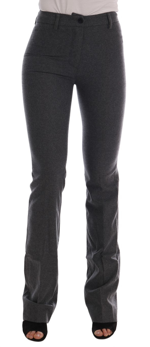 - Chic Gray Formal Pants - Elegance Refined