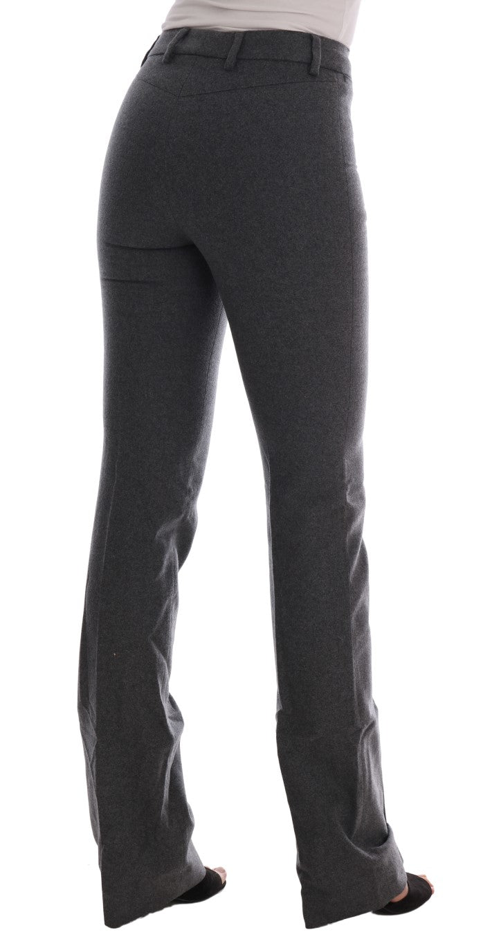 - Chic Gray Formal Pants - Elegance Refined