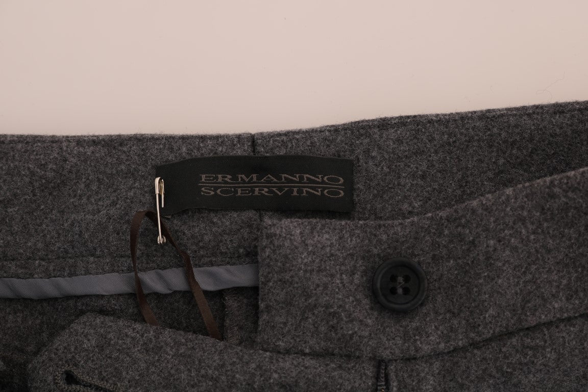 - Chic Gray Formal Pants - Elegance Refined