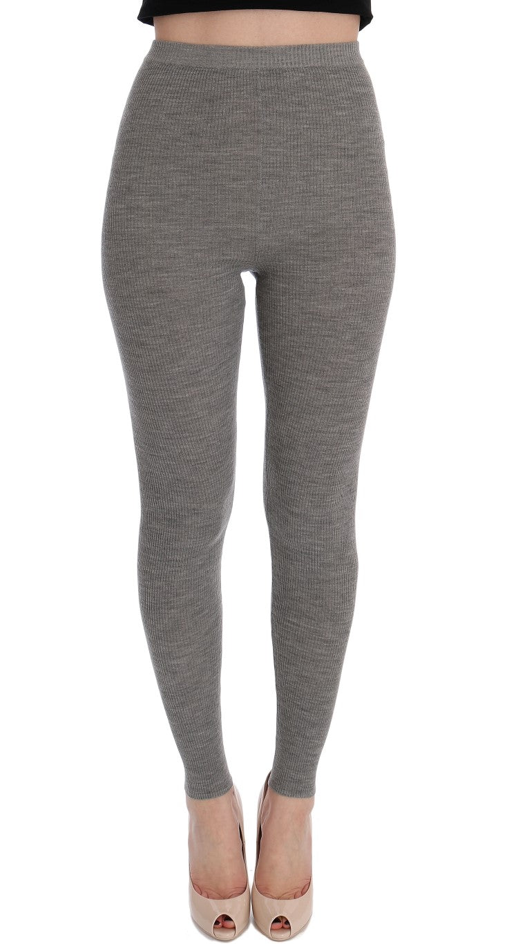 - Elegant High Waist Cashmere Tights Pants