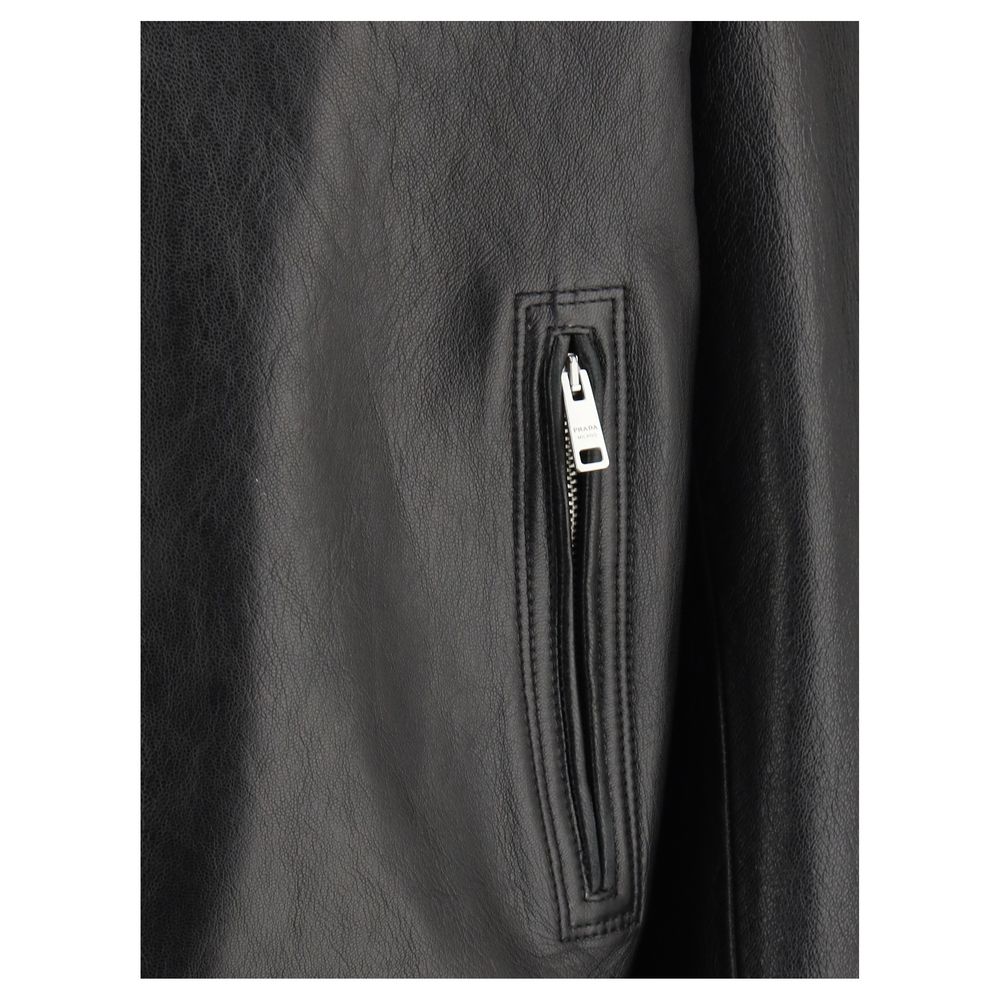 Prada Biker Leather Jacket: A Fusion of Bold Design and Sophistication