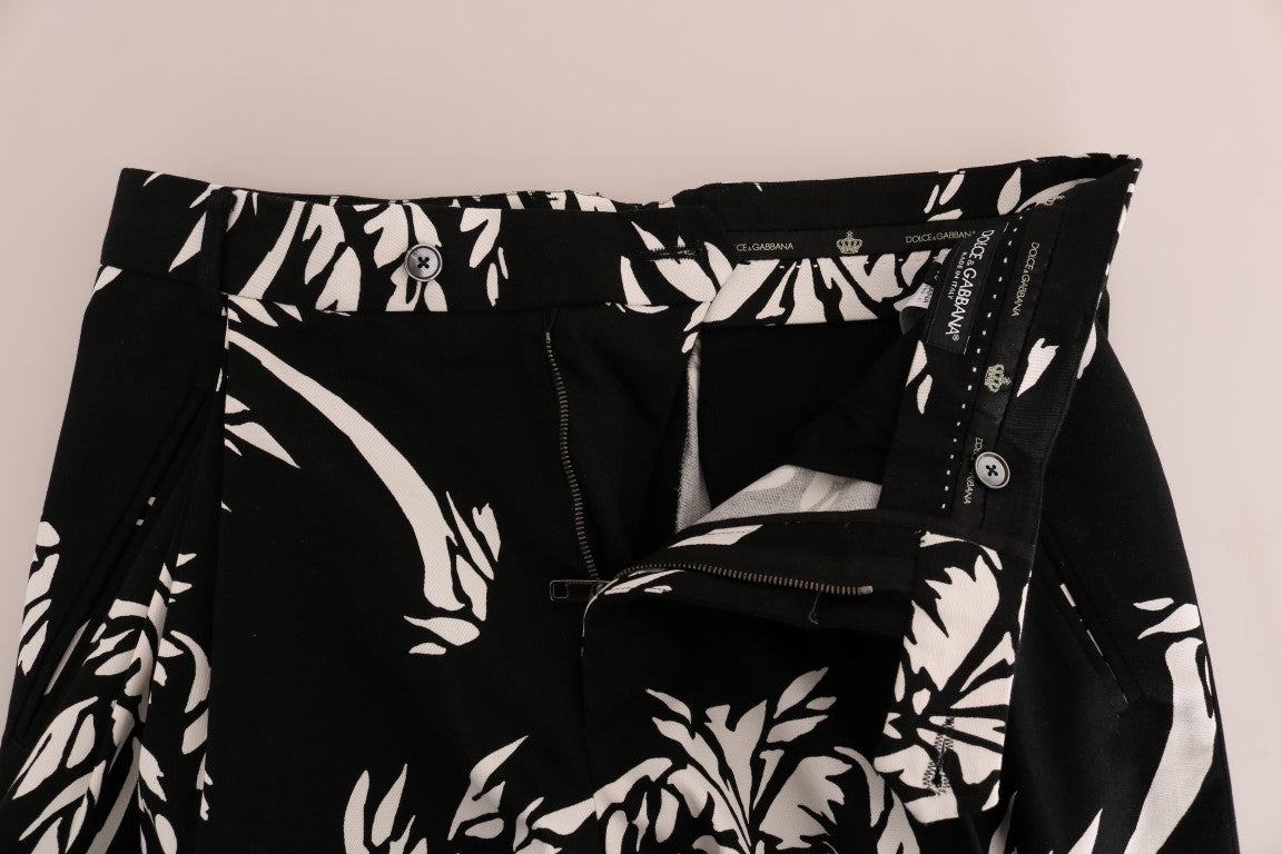 - Elegant Tree Print Ankle Trousers