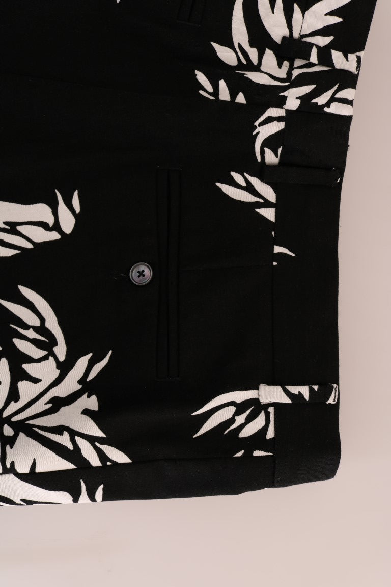 - Elegant Tree Print Ankle Trousers