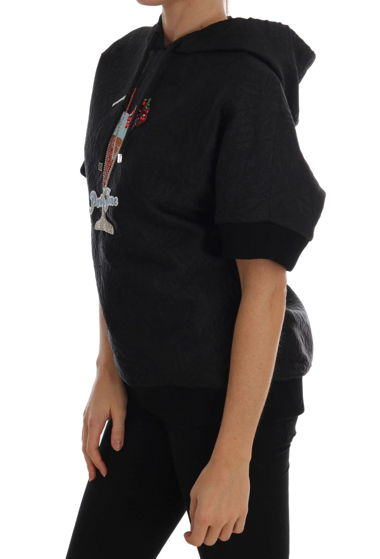 - Enchanted Brocade Crystal Hooded Sweater