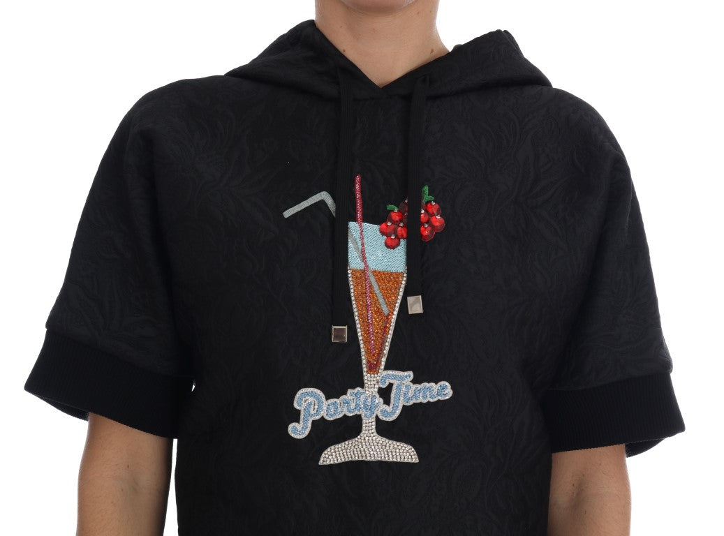 - Enchanted Brocade Crystal Hooded Sweater