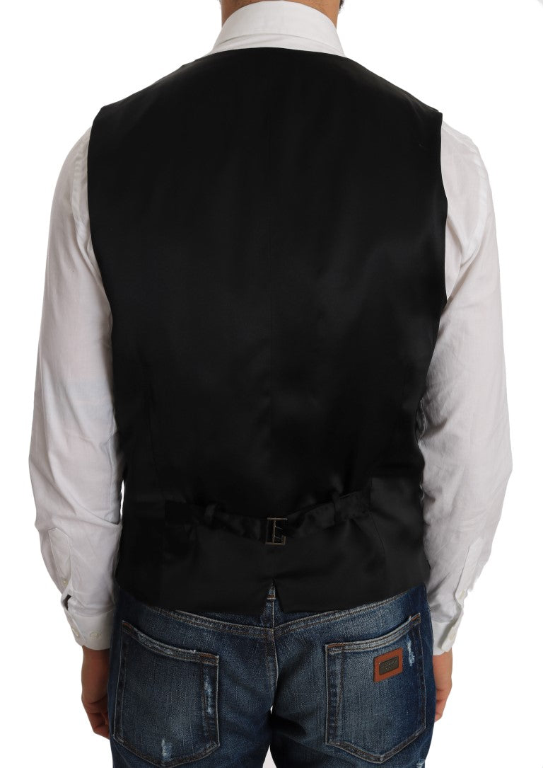 - Elegant Gray Torrero Pattern Formal Vest