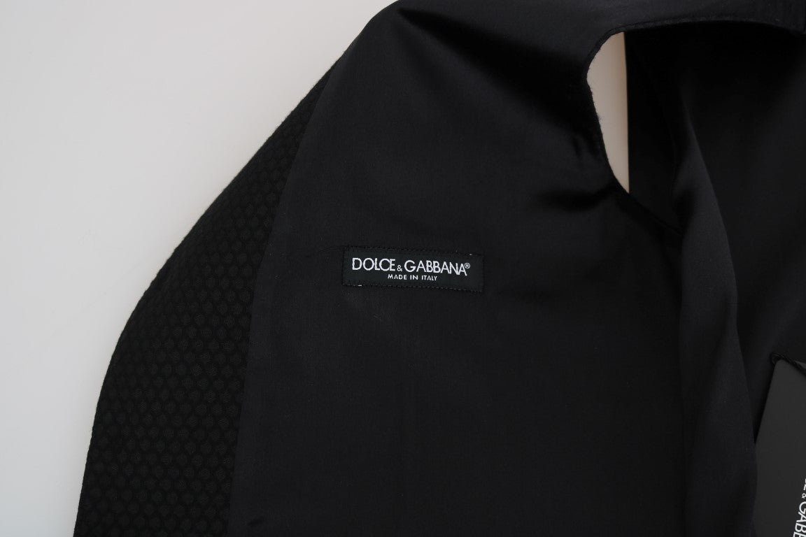 - Elegant Polka Dot Black Dress Vest